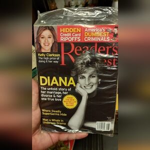 August 2007 readers digest featuring princess Diana. UNOPENED smoke free home